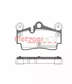 Комплект тормозных колодок METZGER 0996.00