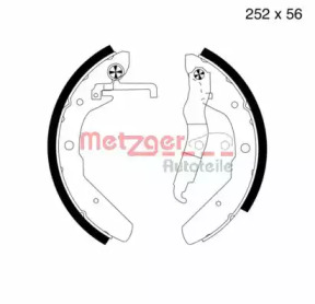 Комлект тормозных накладок METZGER MG 373