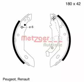 Комлект тормозных накладок METZGER MG 392