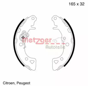 Комлект тормозных накладок METZGER MG 429