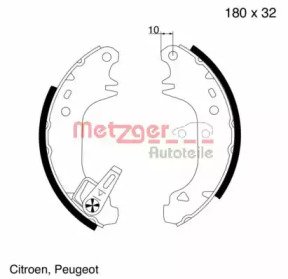 Комлект тормозных накладок METZGER MG 508