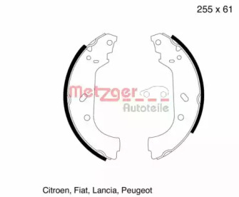 Комлект тормозных накладок METZGER MG 600