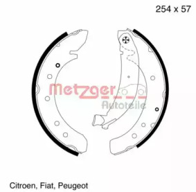 Комлект тормозных накладок METZGER MG 620