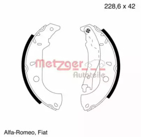 Комлект тормозных накладок METZGER MG 624