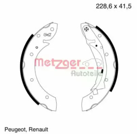 Комлект тормозных накладок METZGER MG 634