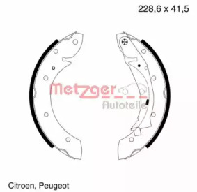 Комлект тормозных накладок METZGER MG 641