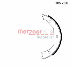 Комлект тормозных накладок METZGER MG 652