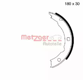 Комлект тормозных накладок METZGER MG 665