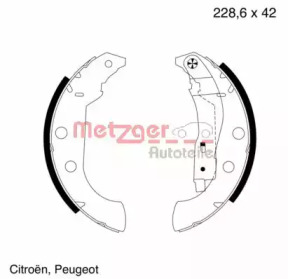 Комлект тормозных накладок METZGER MG 704