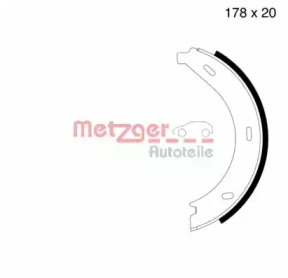 Комлект тормозных накладок METZGER MG 710