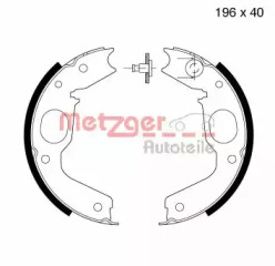 Комлект тормозных накладок METZGER MG 811