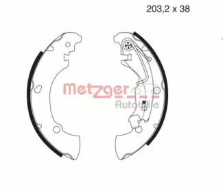 Комлект тормозных накладок METZGER MG 981