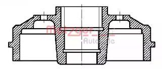 Тормозный барабан METZGER BT 823