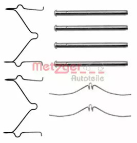 Комплектующие, колодки дискового тормоза METZGER 109-1124