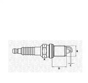 Свеча зажигания MAGNETI MARELLI 062000774304