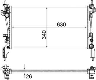 Теплообменник MAGNETI MARELLI 350213130200