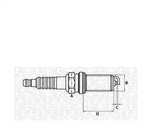 Свеча зажигания MAGNETI MARELLI 062000777304