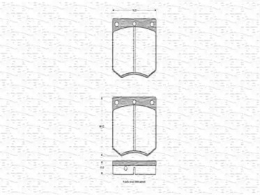 Комплект тормозных колодок MAGNETI MARELLI 363702160098