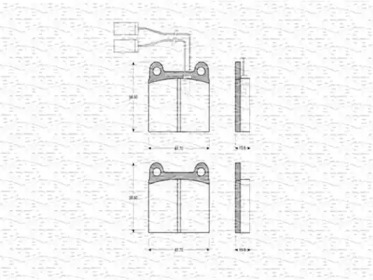 Комплект тормозных колодок MAGNETI MARELLI 363702160156