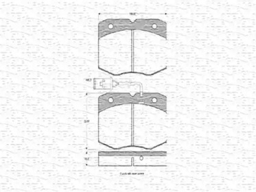 Комплект тормозных колодок MAGNETI MARELLI 363702160235