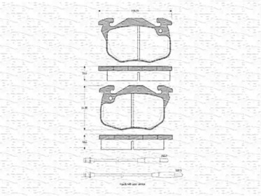 Комплект тормозных колодок MAGNETI MARELLI 430216170295