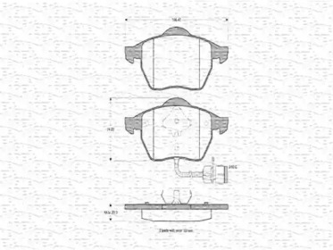 Комплект тормозных колодок MAGNETI MARELLI 363702160311