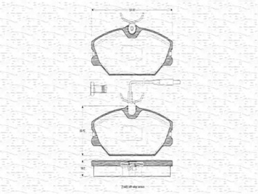 Комплект тормозных колодок MAGNETI MARELLI 363702160326