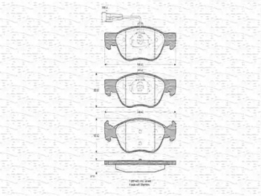 Комплект тормозных колодок MAGNETI MARELLI 363702160342