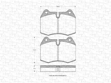 Комплект тормозных колодок MAGNETI MARELLI 363702160372