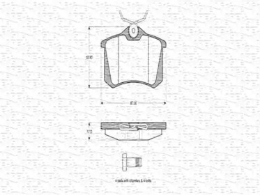 Комплект тормозных колодок MAGNETI MARELLI 363702160433