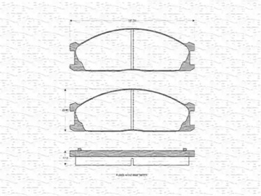 Комплект тормозных колодок MAGNETI MARELLI 363702160515