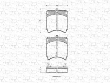 Комплект тормозных колодок MAGNETI MARELLI 363702160521