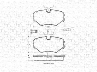 Комплект тормозных колодок MAGNETI MARELLI 363702160537
