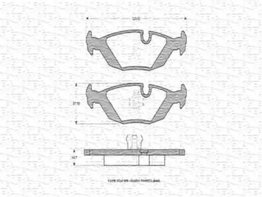 Комплект тормозных колодок MAGNETI MARELLI 363702160547