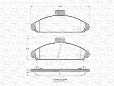 Комплект тормозных колодок MAGNETI MARELLI 363702160577