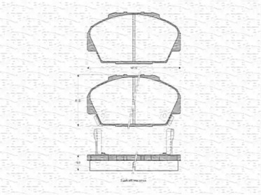 Комплект тормозных колодок MAGNETI MARELLI 363702160578