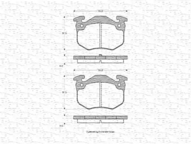 Комплект тормозных колодок MAGNETI MARELLI 363702160651