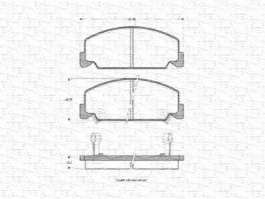 Комплект тормозных колодок MAGNETI MARELLI 363702160904
