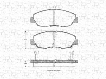 Комплект тормозных колодок MAGNETI MARELLI 363702160973