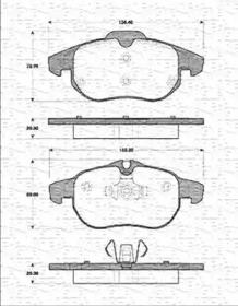 Комплект тормозных колодок MAGNETI MARELLI 363702161239