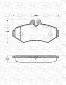 Комплект тормозных колодок MAGNETI MARELLI 363702161264