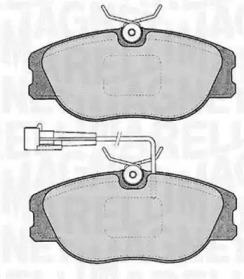 Комплект тормозных колодок MAGNETI MARELLI 363916060122