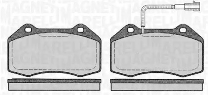 Комплект тормозных колодок MAGNETI MARELLI 363916060127