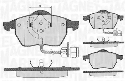 Комплект тормозных колодок MAGNETI MARELLI 363916060130