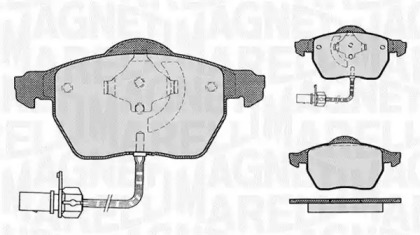 Комплект тормозных колодок MAGNETI MARELLI 363916060142