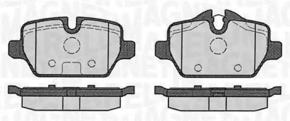 Комплект тормозных колодок MAGNETI MARELLI 363916060148