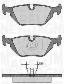 Комплект тормозных колодок MAGNETI MARELLI 363916060154