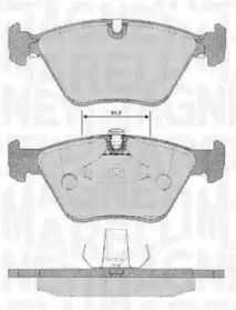 Комплект тормозных колодок MAGNETI MARELLI 363916060159