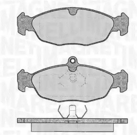 Комплект тормозных колодок MAGNETI MARELLI 363916060208