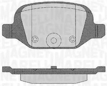 Комплект тормозных колодок MAGNETI MARELLI 363916060216